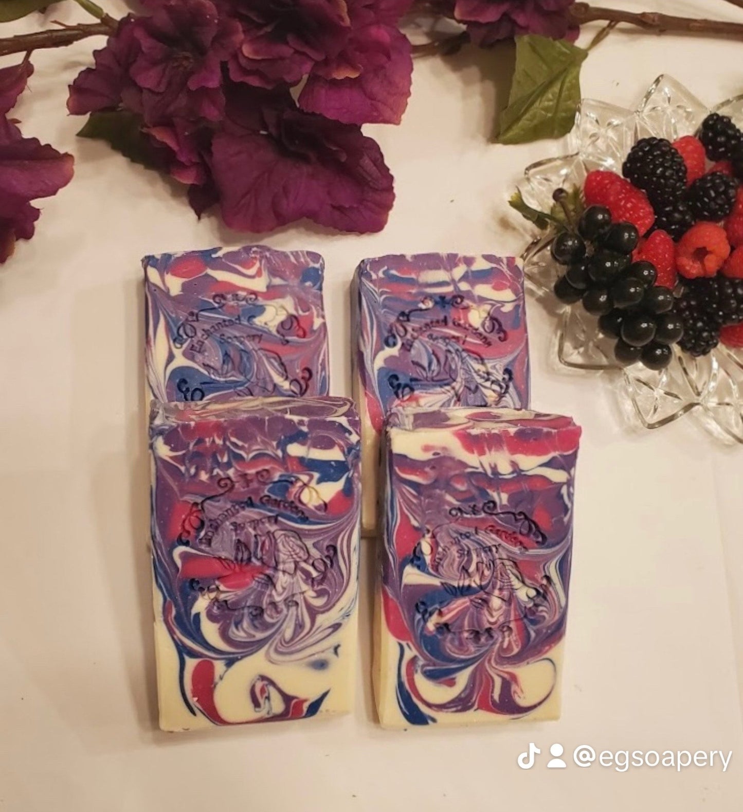 Image of Spring Berry Handmade Soap Men's Collection by Enchanted Gardens Soapery.