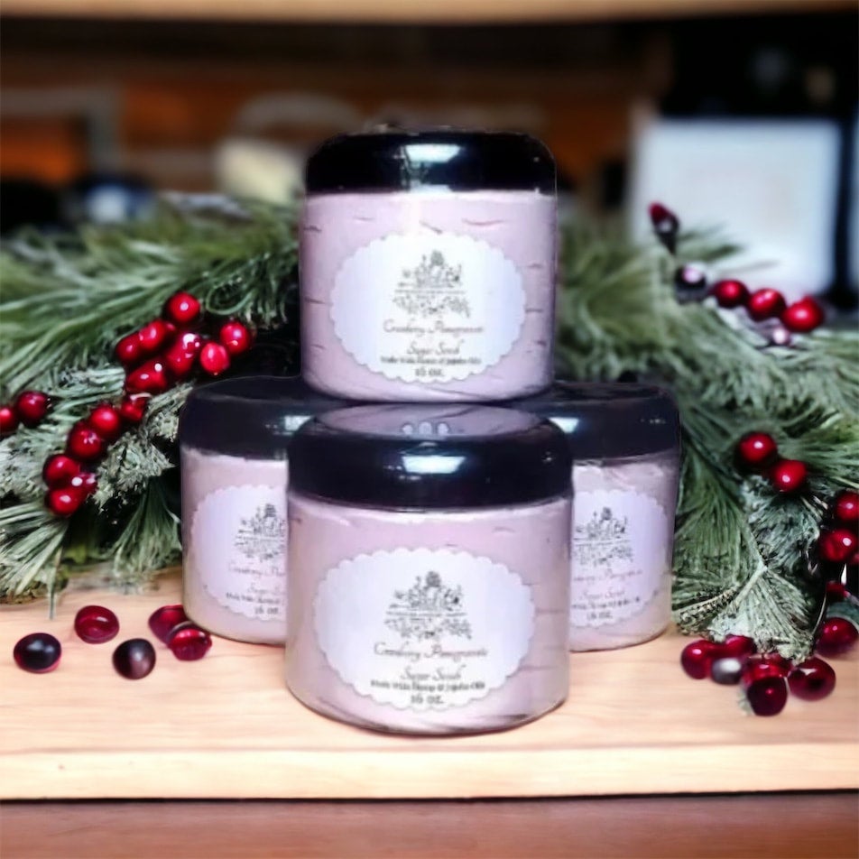 Cranberry Pomegranate Sugar Exfoliating Body Scrub