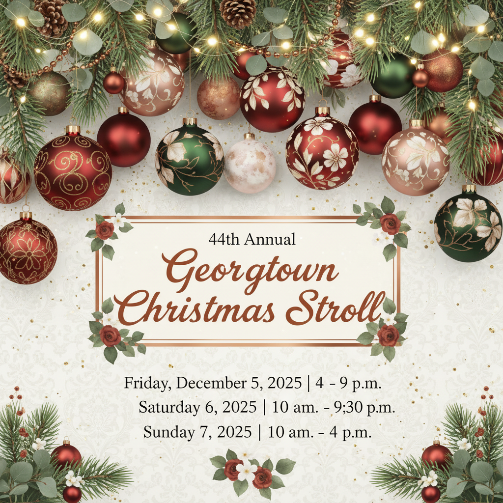 44th Annual Georgetown, Texas Christmas Stroll Banner - Corrected
