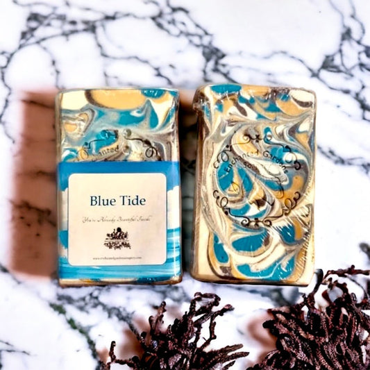 Image of Blue Tide handmade Soap Men's Collection from Enchanted Gardens Soapery.