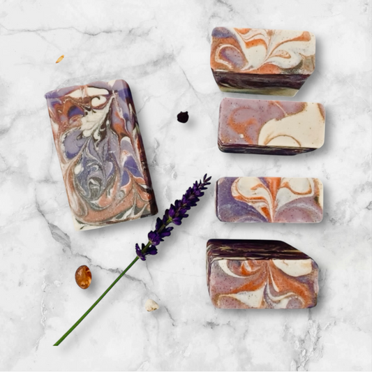 Black Amber & Lavender Goatsmilk Soap