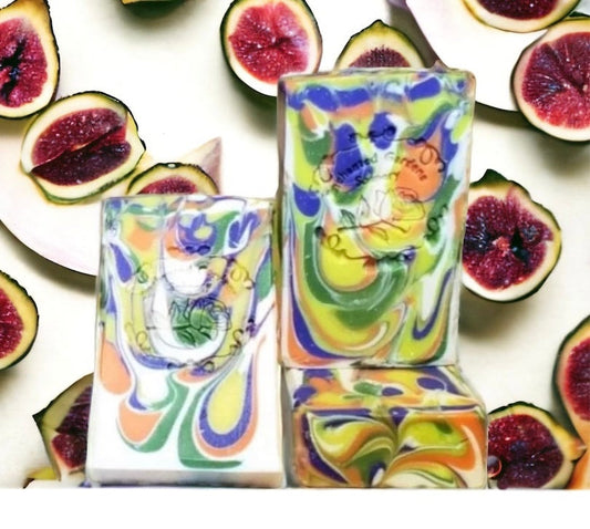 Photo of fig harvest homemade soap.