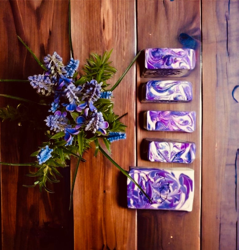 Picture of goats milk soap by Enchanted Gardens Soapery.