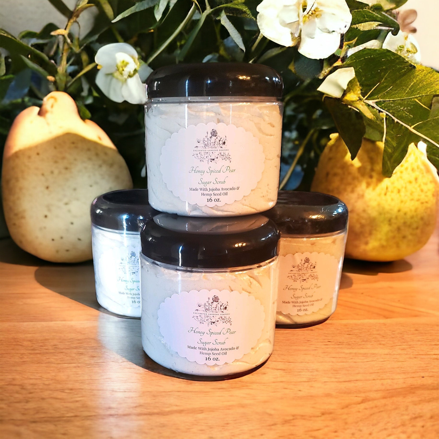 Picture of Hand Spiced Pear Scented Scrub by Enchanted Gardens Soapery